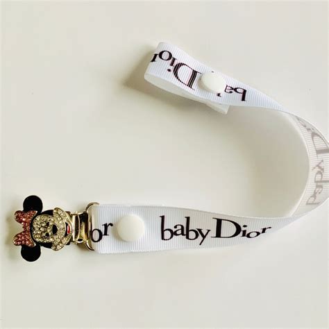 baby dior attache tetine|newborn baby Dior.